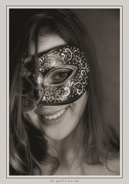 the mask    .....))