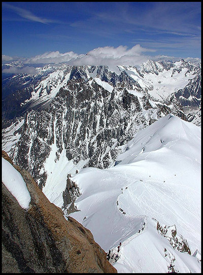 From the Aiguille du Midi