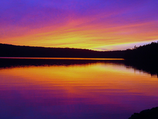 Sunset Saranac Lake, NY