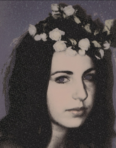 Portrait with a flower crown