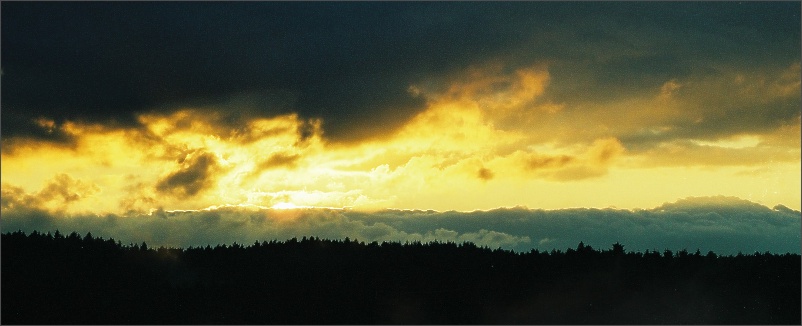 sunset in the Sopot on the Baltic Sea