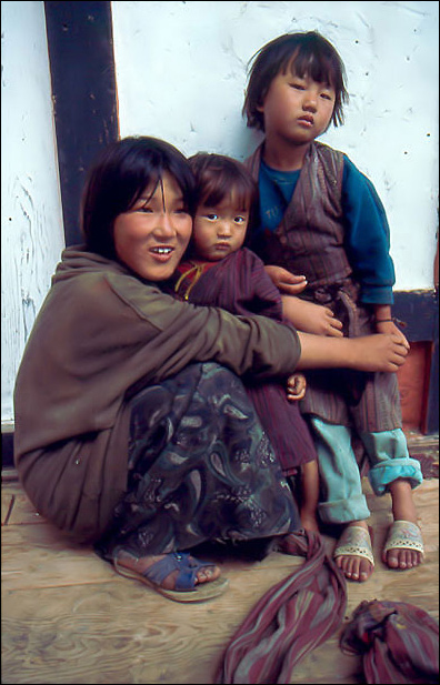 Girls from Bhutan