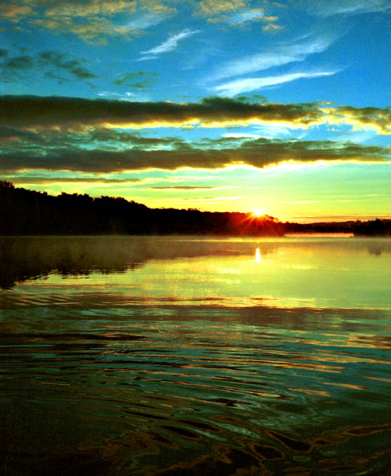 Fishing at dawn