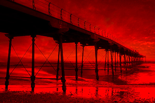 pier at sunset