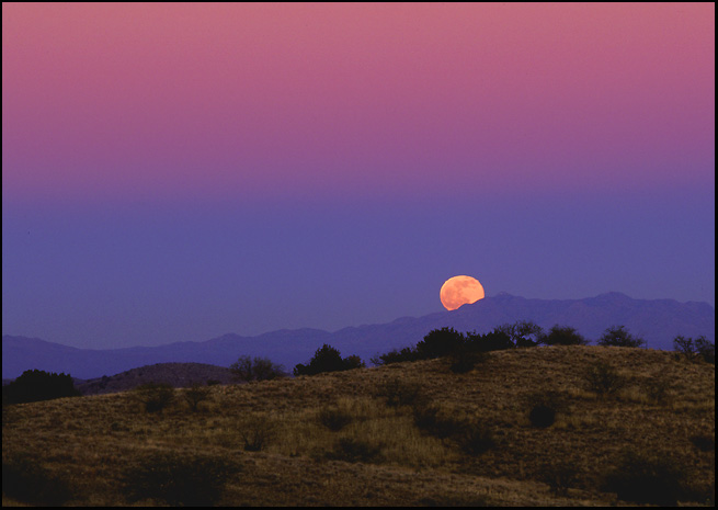 Santa Rita Moonrise - Arizona