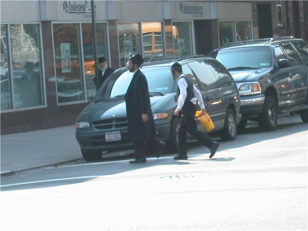 Streets of Borough Park, Brooklyn, New York