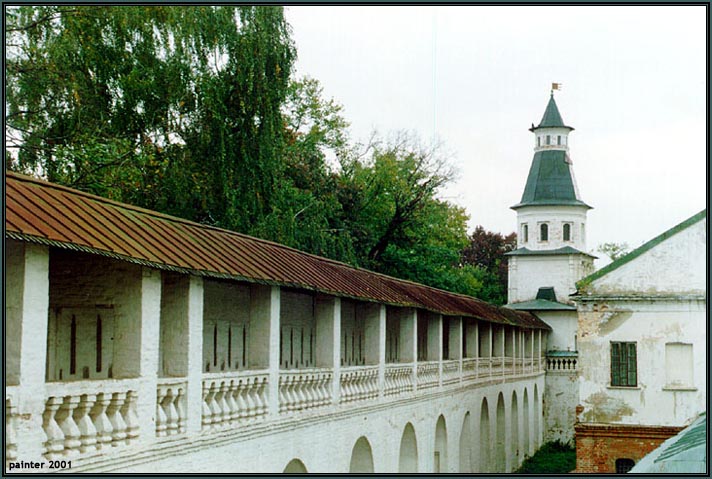 Outer wall of monastery in New Jerusalem